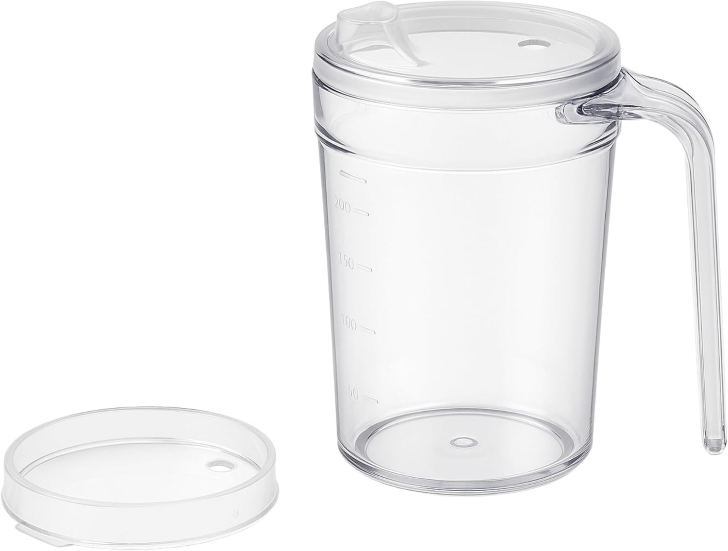 Shatterproof Beaker for Elderly & Adults Clear Mug with Lid – 400Ml – Lightweigh