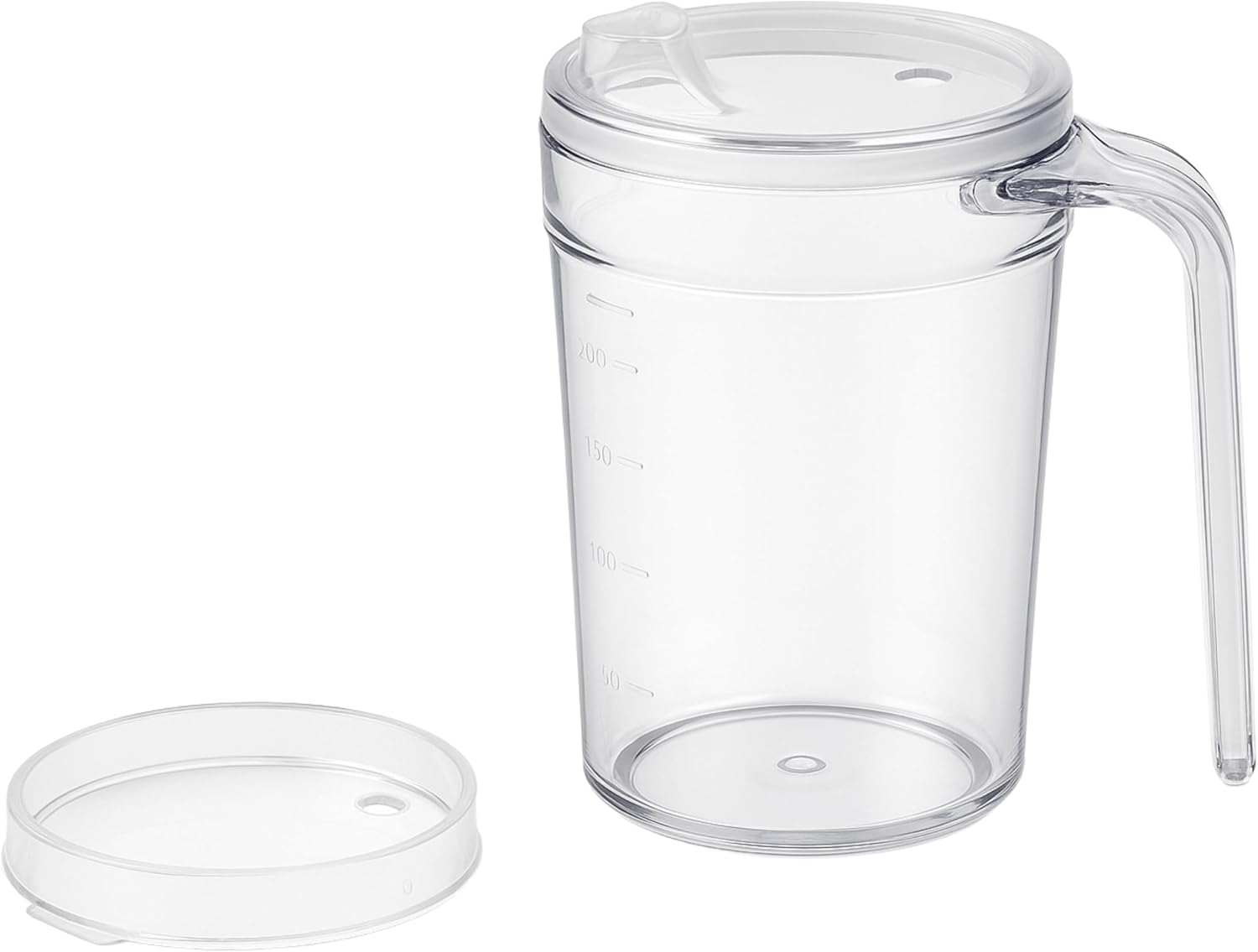 Shatterproof Beaker for Elderly & Adults Clear Mug with Lid – 400Ml – Lightweigh
