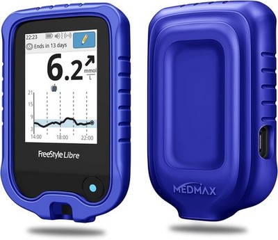 Marineblaue Silikon Schutzhülle für Freestyle Libre 3/2 Reader