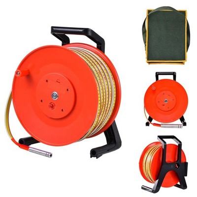 Water Level Indicator Meter 328ft Well Depth Tester with Probe and Steel Tape