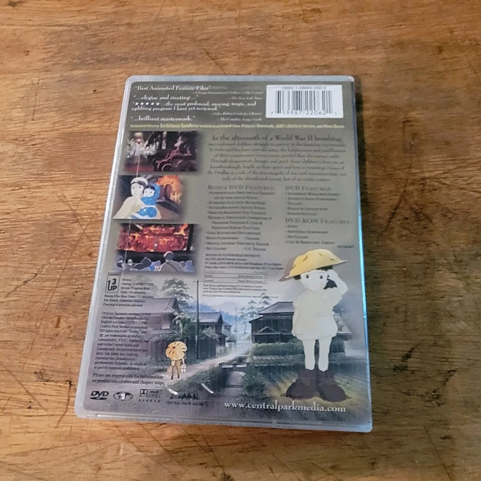 Grave of the Fireflies DVD Set Central Park Media 2 Disc Set OOP Release - Image 4 of 4