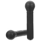 2Pcs Simulated Mics Party Favors Plastic Microphone Props for Kids (Black)