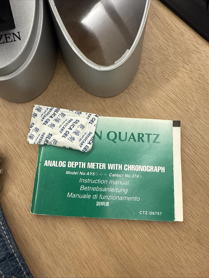 Citizen Promaster Watch 3740 S. ANALOG DEPTH METER Vintage 90s Rare Nos - image 3 of 4