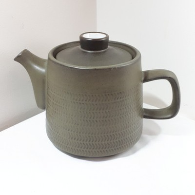 VINTAGE - MCM - 60er Jahre - DENBY - CHEVRON - 8 BANDS - 1 1/2 PINT - TEEKANNE