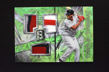 Rafael Devers 2018 Panini Spectra Triple Threat Materials Patches Neon Green /25