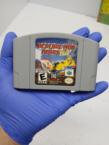 Destruction Derby 64 (Nintendo 64, 1999) N64 Cartridge Tested Authentic Racing