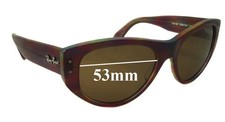 SFx Replacement Sunglass Lenses fits Ray-Ban RB4152 Vagabond - 53mm Wide