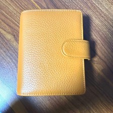 Filofax Norfolk Pocket Size Almond Leather Organizer 25mm Ring