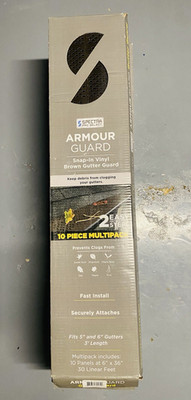Spectra Pro Select Armour Guard Vinyl Brown Gutter Screen 6in 10 Pack