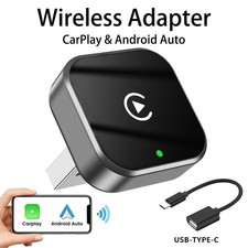 Wired to Wireless Carplay AI Box Android Auto Adapter Plug  Play Car USB Dongle