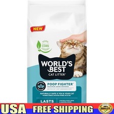 Natural Cat Litter Odor Control Poop Fighter Lightweight Flushable Pellets New