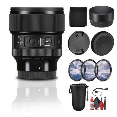 Sigma 85mm f/1.4 DG DN Art Lens for Sony E Bundle