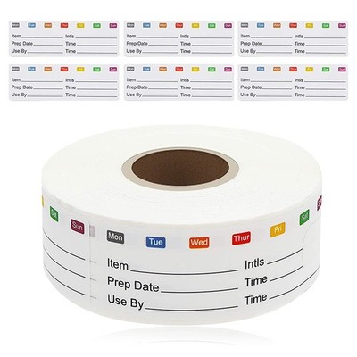 300Pcs/Roll Kitchen Sticker Refrigerator Freezer Food Storage Date Content Label