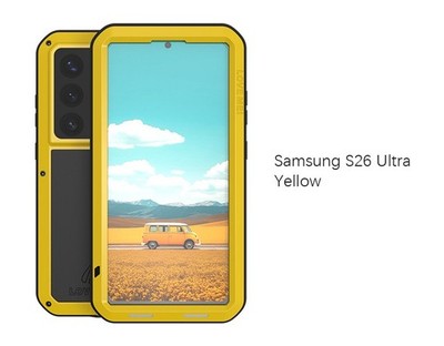 LOVE MEI Gorilla Glas Metall Schutzhülle Case für Samsung S23 S24 S25 S26 Ultra