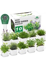 Herb Garden Kit Indoor Starter - 10 Variety Herbs Kitchen...