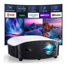 GooDee AI Smart Mini Projector with WiFi and Bluetooth FHD 4K Support, Compa...