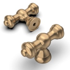 10 Pack Champagne Bronze Kitchen Cabinet Knobs 2.1 Inch53mm Single Hole Cabin...