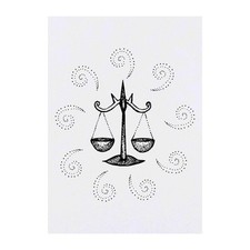 'Libra Scales' Temporary Tattoos / Transfers TO00019638 