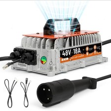 18 AMP 48 Volt Golf Cart Battery Charger 48 Volt Club Car Charger 1250W, 3-6 Hr