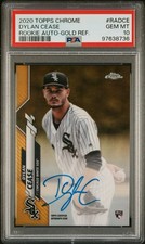 Dylan Cease 2020 Topps Chrome GOLD Refractor Rookie Auto /50 PSA 10 RC
