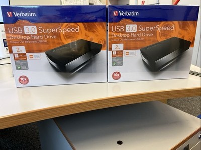 Verbatim USB 3.0 Super Speed Desktop Hard Drive - Externe Festplatte-2TB-Neu