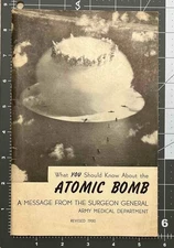 REVISED 1950, WHAT YOU SHOULD KNOW ABOUT THE ATOMIC BOMB, MEDICAL HOME FRONT