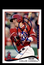 Signed Baseball Card Auto Collin Cowgill 2014 Topps #US-106 Angels