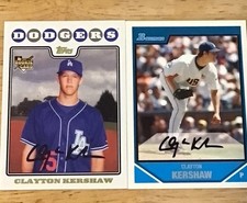Clayton Kershaw Base/Inserts - You Pick - $2.00 or 2 Card Minimum
