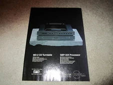 Krell Ad, 1990, MD-2 CD, SBP-32x D/A, 1 pg, Rare One!