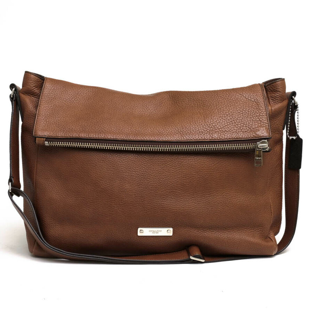Coach Bag Shoulder Men'S Leather Genuine Brown 71236