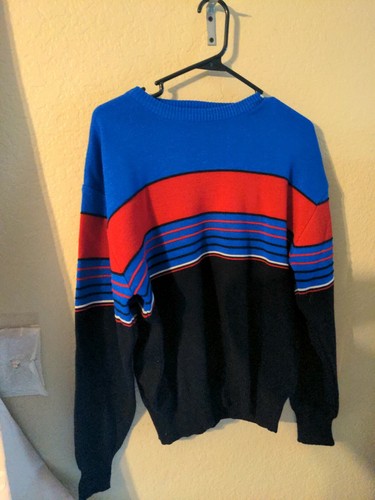 Vintage MEISTER Ski Sweater Mens L Wool 