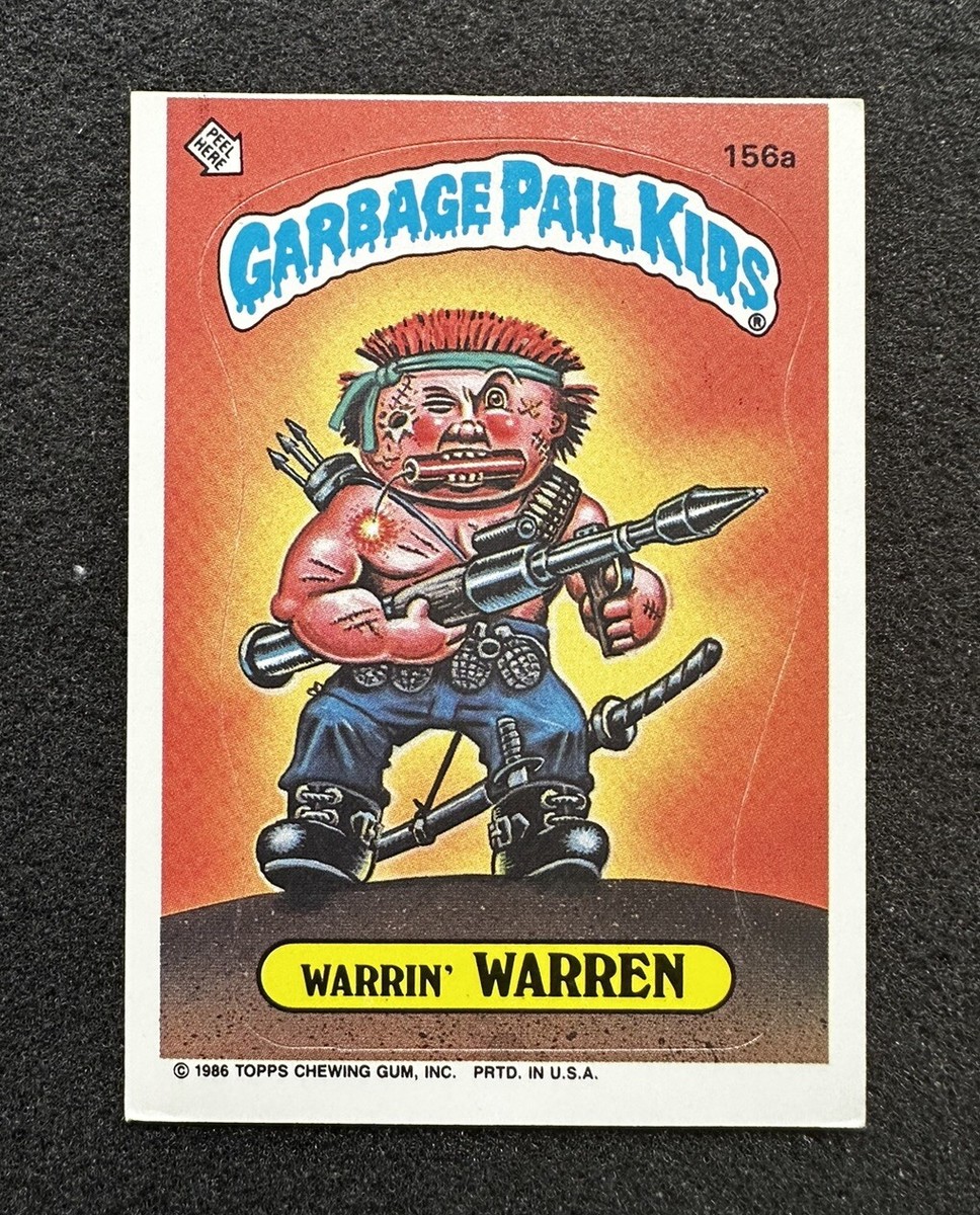 1986 Topps Garbage Pail Kids #156a Warrin' Warren | eBay