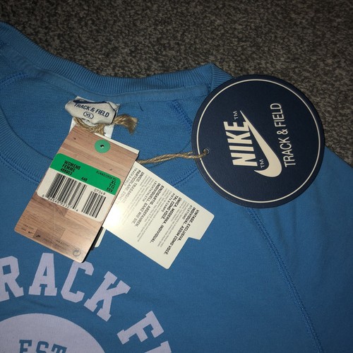 Vtg Retro NIKE TRACK FIELD New YORK Jersey Tee T SHIRT Sport Top xl Blue White - Picture 6 of 10