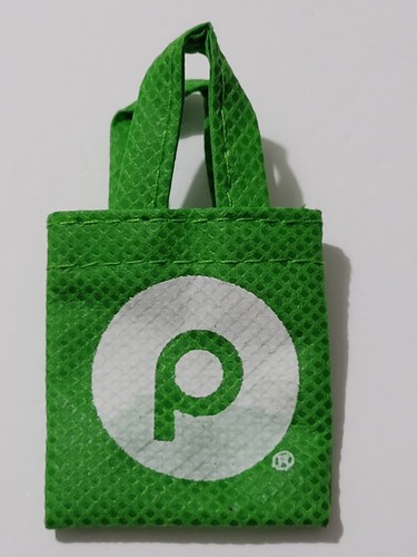 Publix Super Market Logo 2" Green Mini Tote Bag Without Keyring Doll Accessories - Imagen 1 de 2