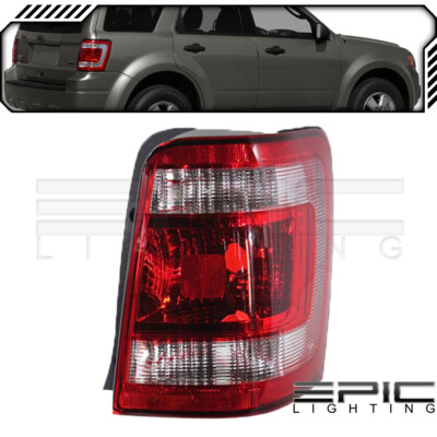 Passenger Side Rh Halogen Tail Light Fits Ford 08 12 Escape Base Hybrid 