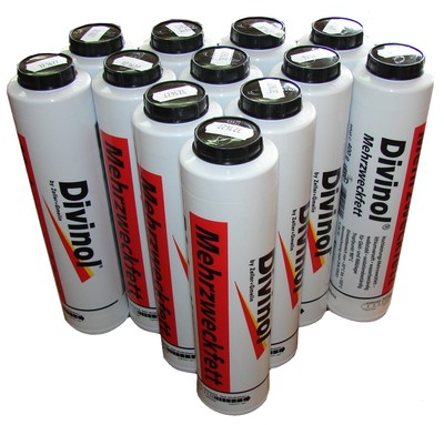 Divinol Fettkartusche 12x 400g Mehrzweckfett Lube Shuttle Schmierfett  ️ Fett