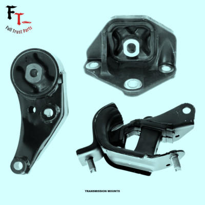 SET OF 3 MANUAL TRANSMISSION MOUNTS -- FITS: 2004-2006 ACURA TL (3.2L, V6, M/T).
