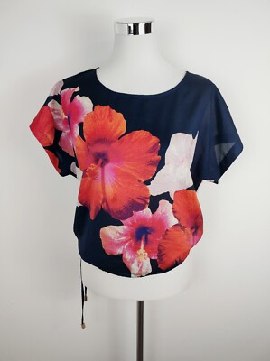 Vince Camuto Bluse Damen Gr.XS/S Blumen Elegant Festlich Business
