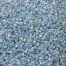 DB0058 11/0 Miyuki Marine Blue Lined Crystal AB Delica Seed Beads 5 Grams Tube