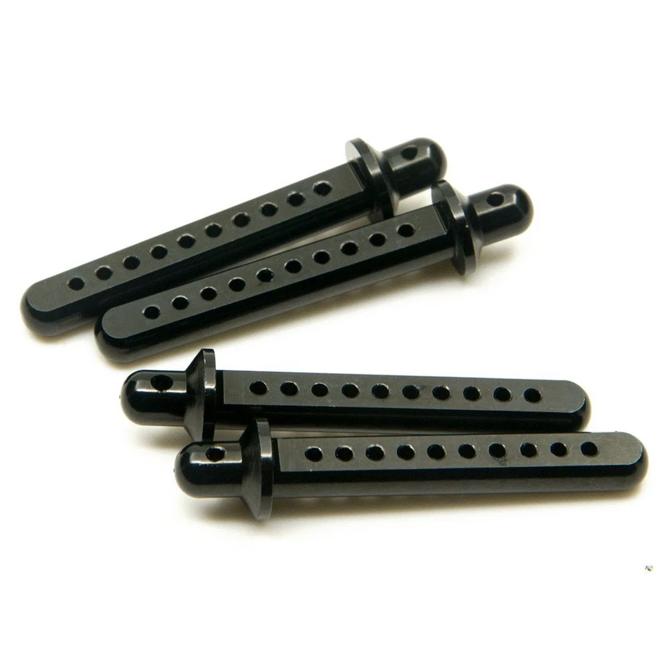 RC Crawler Cars Parts Black Aluminum Body Post Mounts 4PCS for 110 SCX10 AXIA... - Image 4 of 4