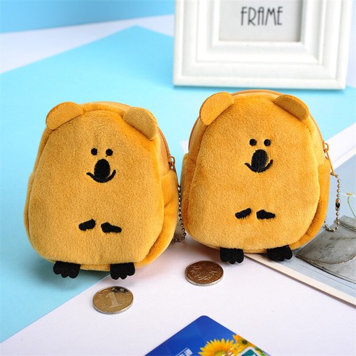 Cute Plush Animal Zipper Mini Bag Cartoon Coin Purse Small Wallet Pouch