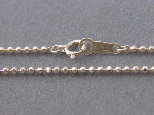 REAL 10Kt Yellow Gold 1.5MM DC Ball 
