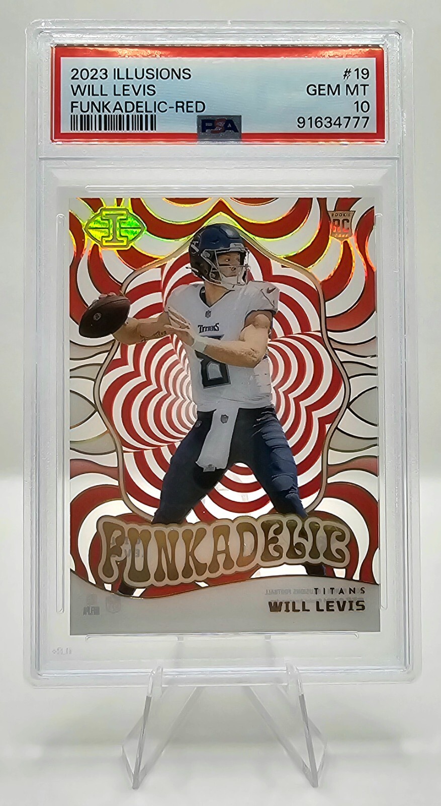 2023 Panini Illusions Will Levis RC Red Funkadelic SP 197/199 - PSA 10 - POP 3