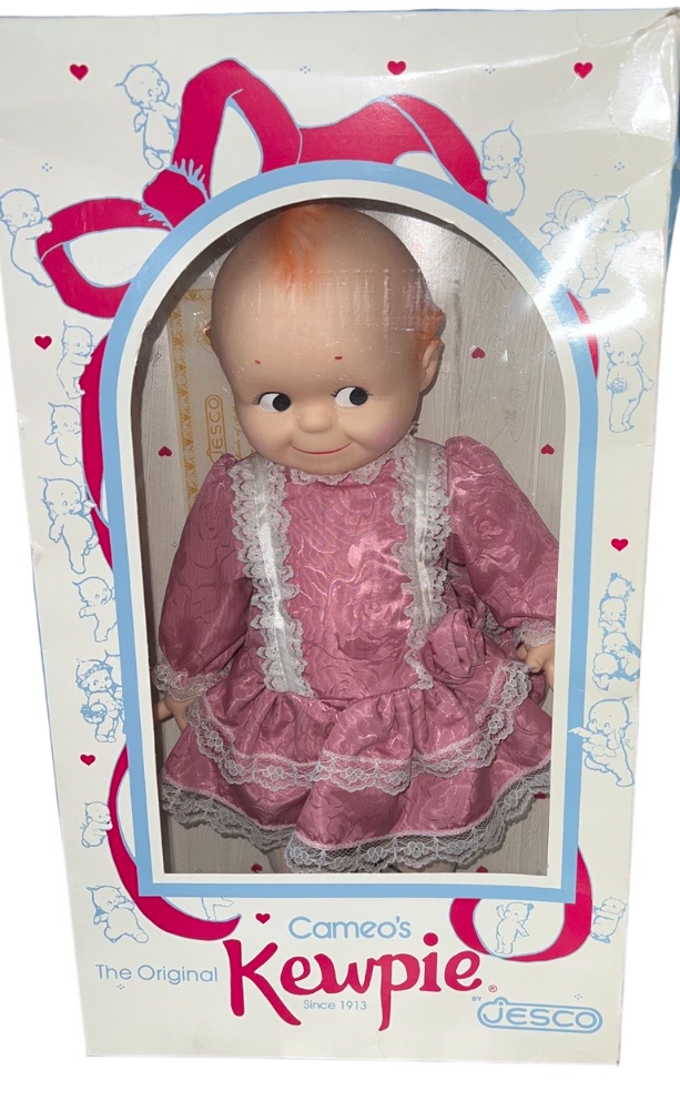 Kewpie フィギュア ピンクリボン Cameo's The Original Kewpie Doll by Jesco in Box Mic with Rare