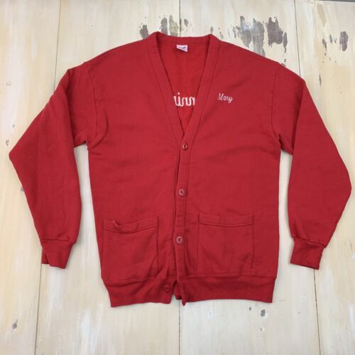 Vintage Jerzees Scottie Terrier Dog Red Sweater, 90s, USA, Womens