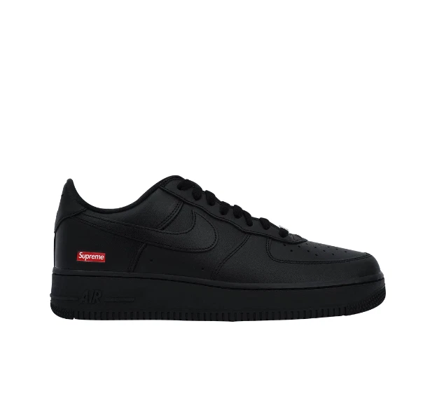 Chaussures noires basses Nike x Supreme Air Force 1 CU9225 001