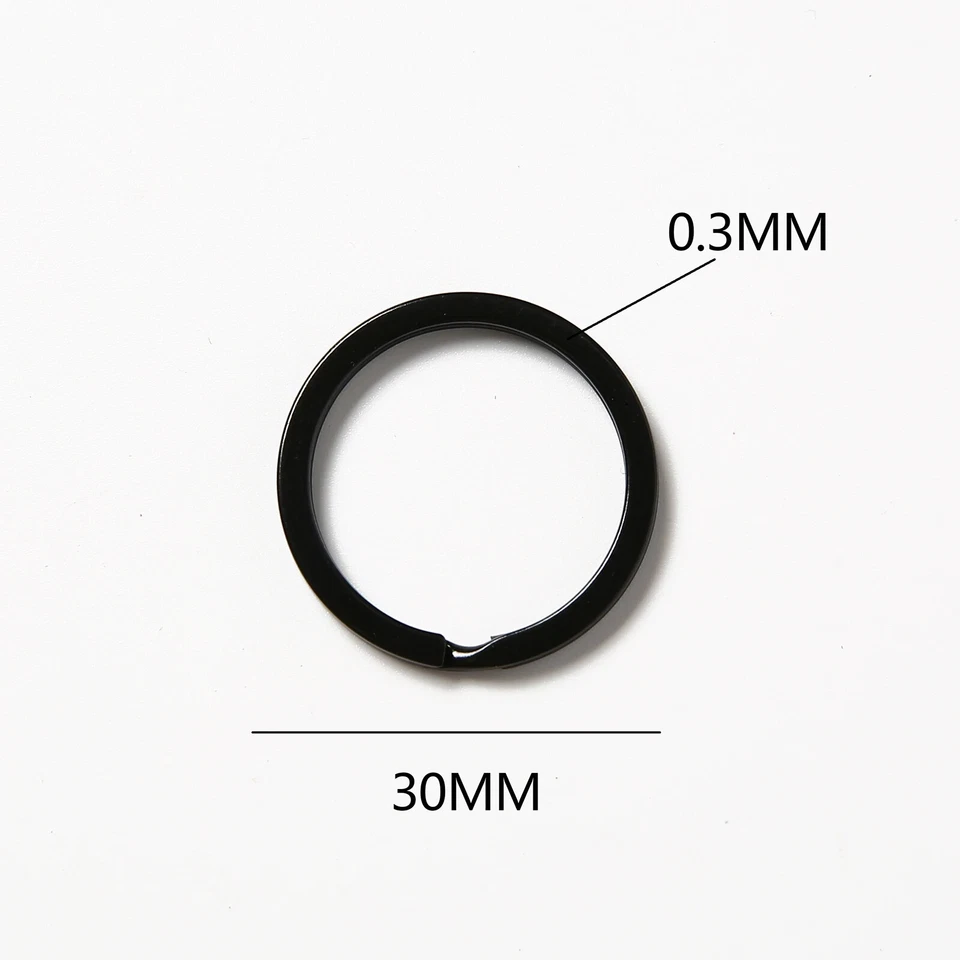 5/10/20/ 50 Stück hohe Qualität Runde Blank Split Key Ring - Bild 3 von 4