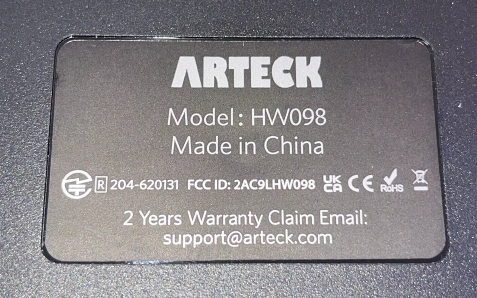 Universal Portable Wireless Black Keyboard ARTECK HW098 - Image 4 of 4
