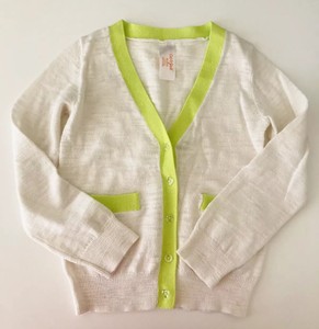 neon yellow cardigan