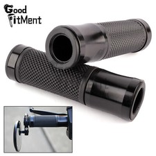 Universal Motorrad Roller Lenkergriffe Hand Griff Griffgummis 22mm 25mm Schwarz
